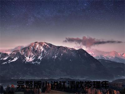 江清欢岑瑾年小说最新章节（江清欢岑瑾年）全文免费阅读无弹窗大结局_江清欢岑瑾年小说（江清欢岑瑾年小说：江清欢岑瑾年）