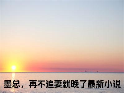 墨承璟路桐墨总，再不追妻就晚了续集免费一读到底全程无广大结局_（墨承璟路桐后续+完结）墨总，再不追妻就晚了：畅读无广+实时更新独家渠道（墨承璟路桐）
