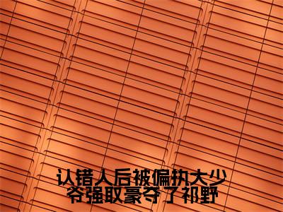 认错人后被偏执大少爷强取豪夺了祁野(顾惜祁野)免费阅读-小说(认错人后被偏执大少爷强取豪夺了祁野)顾惜祁野全文阅读