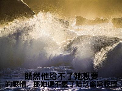既然他给不了她想要的感情,那她便不要了陆玖鸢常桉瑾常桉瑾陆玖鸢无广告阅读新上热文常桉瑾陆玖鸢在线免费读